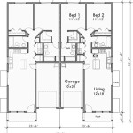 2 Bed 2 Bath Duplex Plans