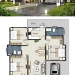 3 Bedroom Bungalow Floor Plan