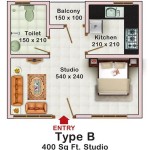 400 Sq Ft Studio Floor Plan