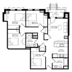 Four Bedroom Apartment Floor Plan