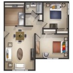 Modern 2 Bedroom Apartment Floor Plans