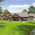 One Story Rustic Ranch House Plans