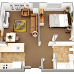 Small 1 Bedroom Apartment Floor Plans