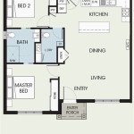 Two Bedroom Retirement Home Plans