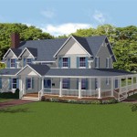 Wrap Around Porch House Plans With Garage